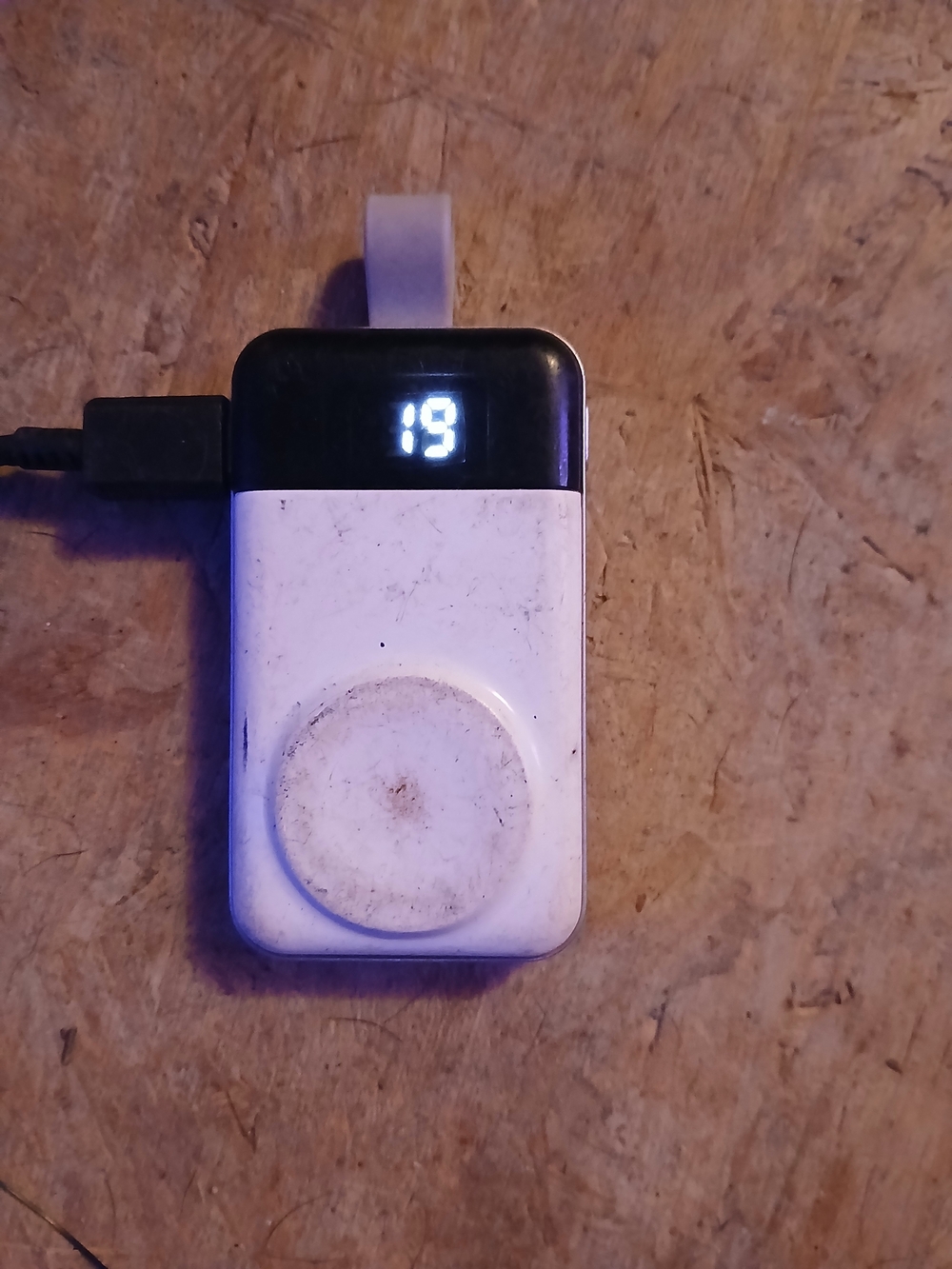 White Portable Magnetic Charger Power Bank - For Apple Watches